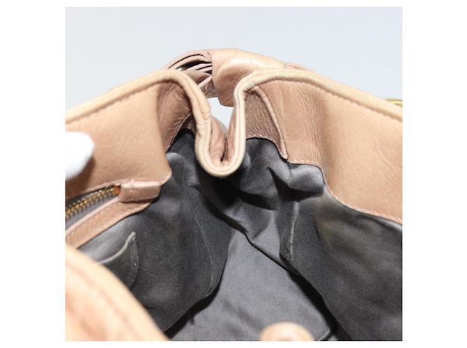 Borsa a mano Miu Miu in pelle beige oro Auth 175444A D'oro - vista 20