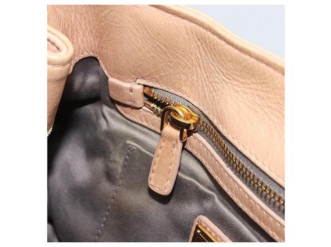Borsa a mano Miu Miu in pelle beige oro Auth 175444A D'oro - vista 22