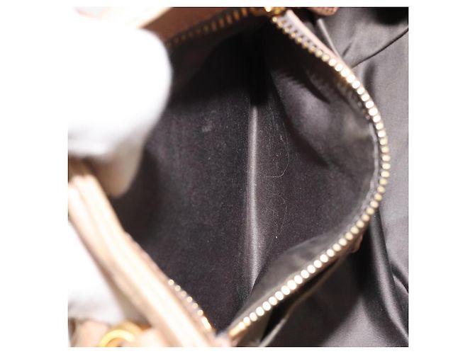 Borsa a mano Miu Miu in pelle beige oro Auth 175444A D'oro - vista 23