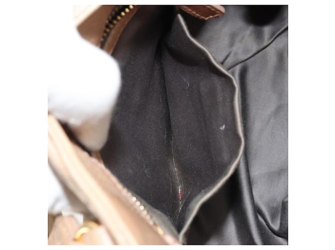 Borsa a mano Miu Miu in pelle beige oro Auth 175444A D'oro - vista 24