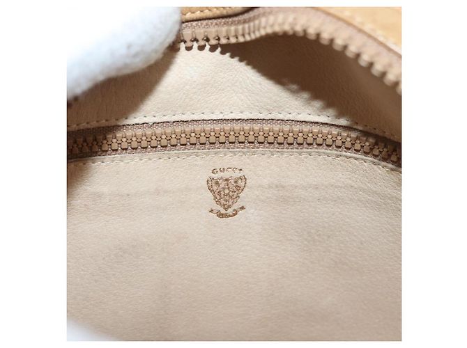 Gucci Borsa a spalla Micro GG Supreme in PVC Beige Oro Auth BA12144 D'oro - vista 16