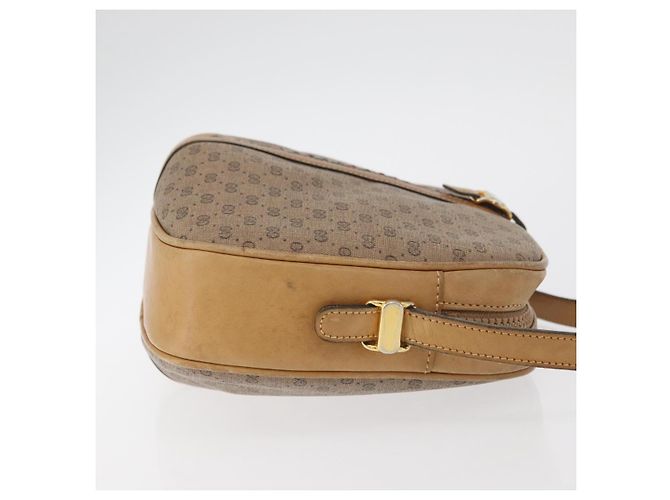 Gucci Borsa a spalla Micro GG Supreme in PVC Beige Oro Auth BA12144 D'oro - vista 4