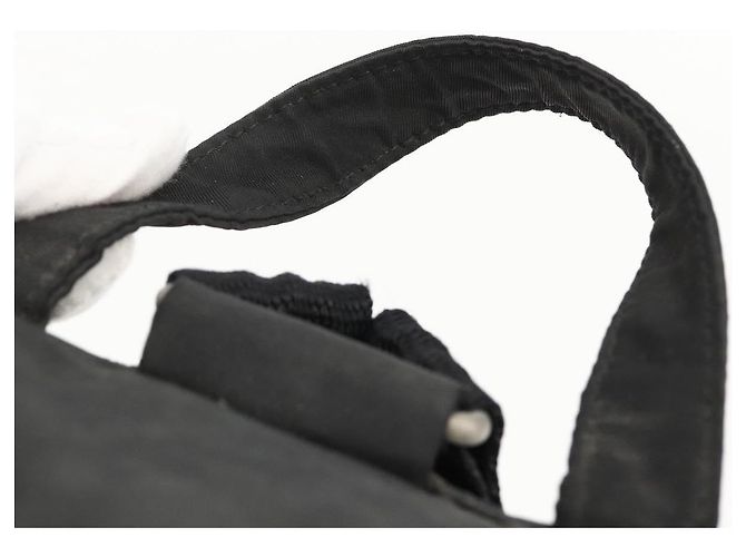 PRADA Backpack Nylon Black Silver Auth YKZ1087 Silvery - view 14