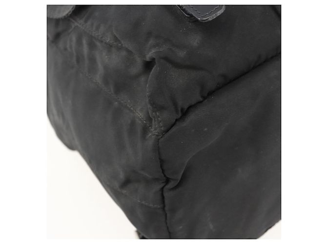 PRADA Backpack Nylon Black Silver Auth YKZ1087 Silvery - view 17