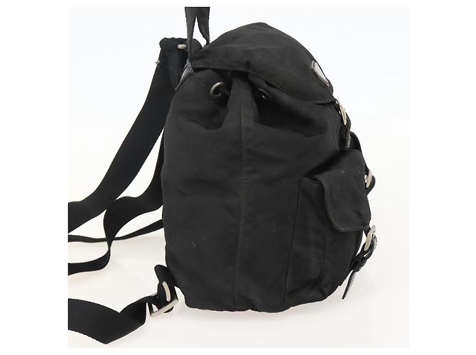 PRADA Backpack Nylon Black Silver Auth YKZ1087 Silvery - view 3