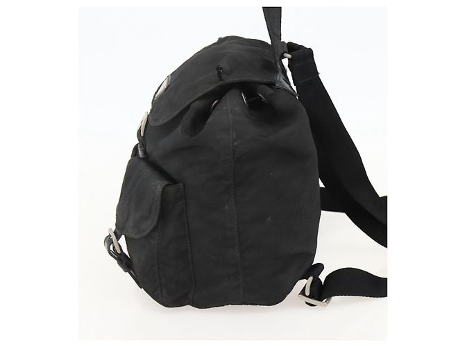 PRADA Backpack Nylon Black Silver Auth YKZ1087 Silvery - view 4
