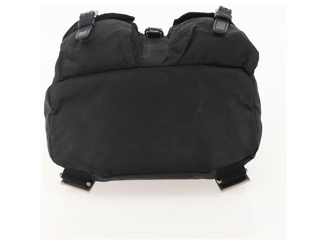 PRADA Backpack Nylon Black Silver Auth YKZ1087 Silvery - view 5