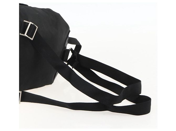 PRADA Backpack Nylon Black Silver Auth YKZ1087 Silvery - view 8