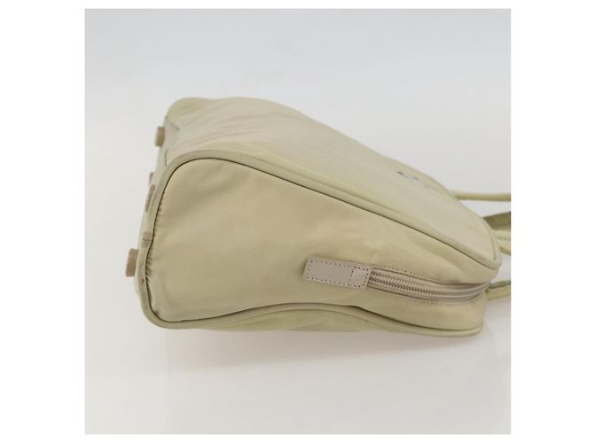 PRADA Borsa a mano in nylon avorio argento Auth 175267 Crudo - vista 4