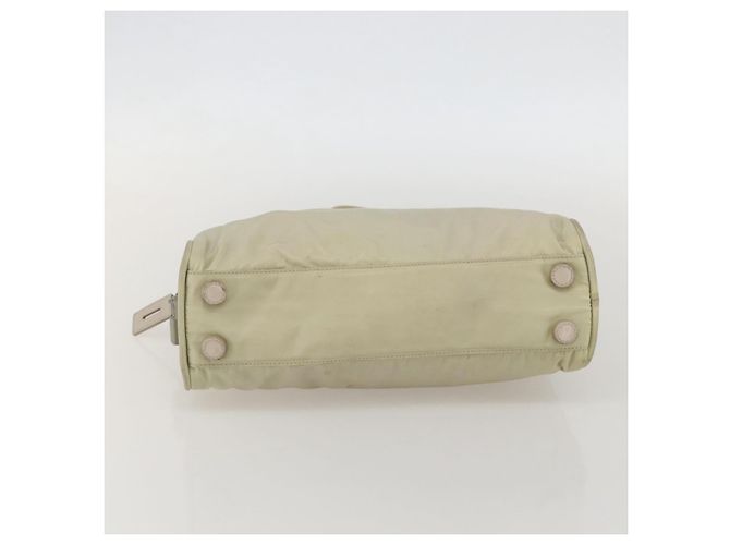 PRADA Borsa a mano in nylon avorio argento Auth 175267 Crudo - vista 5