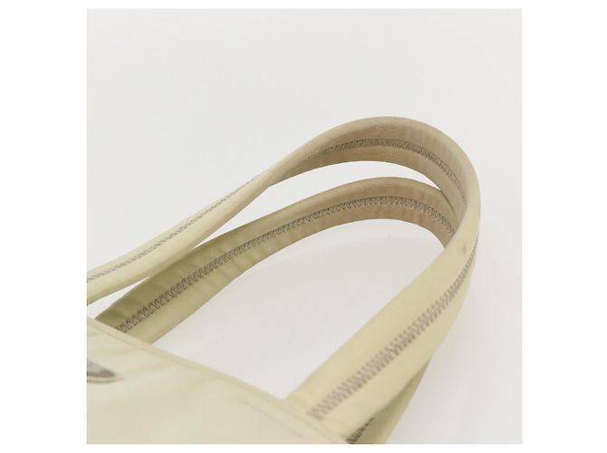 PRADA Borsa a mano in nylon avorio argento Auth 175267 Crudo - vista 8