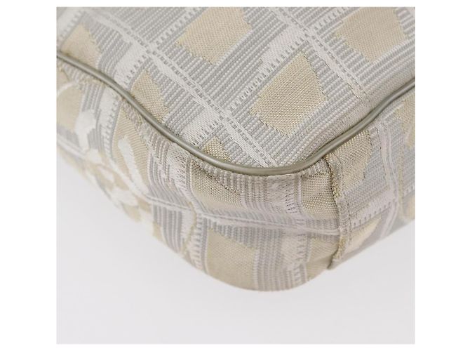 CHANEL Nuova linea da viaggio Borsa a spalla in nylon beige CC Auth ka3980A - vista 10