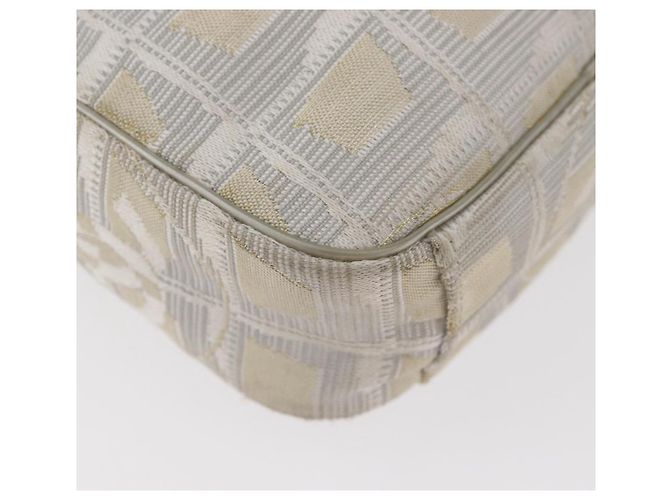 CHANEL Nuova linea da viaggio Borsa a spalla in nylon beige CC Auth ka3980A - vista 12