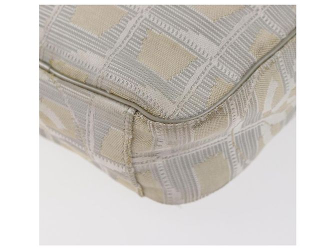 CHANEL Nuova linea da viaggio Borsa a spalla in nylon beige CC Auth ka3980A - vista 13