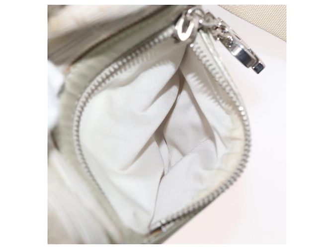 CHANEL Nuova linea da viaggio Borsa a spalla in nylon beige CC Auth ka3980A - vista 20
