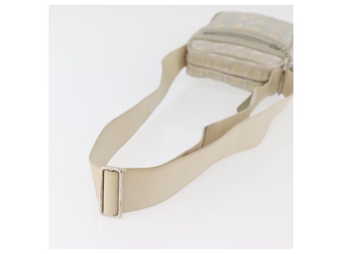 CHANEL Nuova linea da viaggio Borsa a spalla in nylon beige CC Auth ka3980A - vista 7