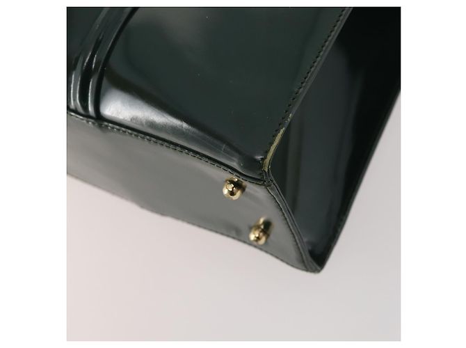 Borsa Tote GUCCI Pelle verniciata Verde Oro 002 406 0425 Auth bs34366 D'oro - vista 12