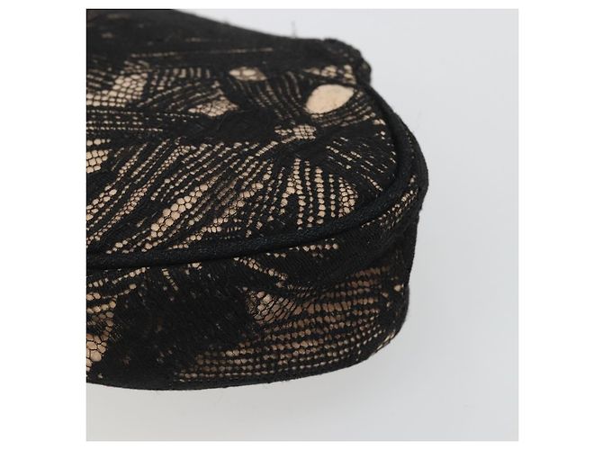 CHANEL COCO Bolsa Clutch Mark Race Bege Prata CC Auth YKZ1333 - vista 10