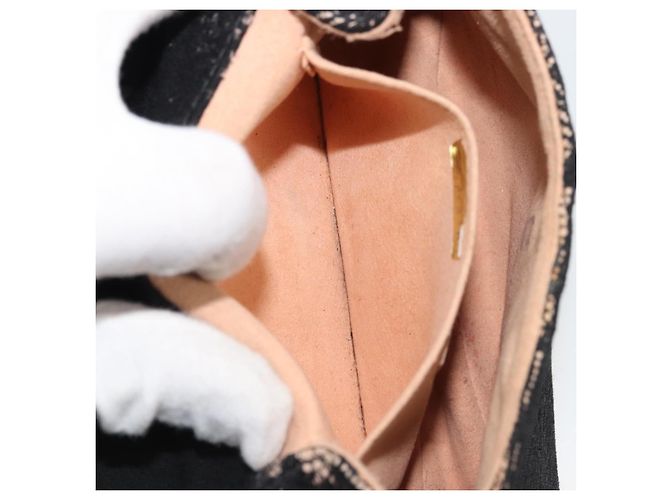 CHANEL COCO Bolsa Clutch Mark Race Bege Prata CC Auth YKZ1333 - vista 19