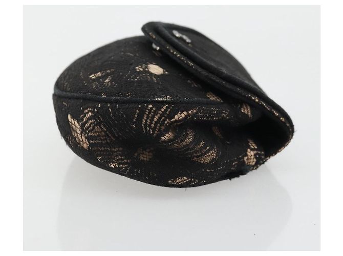 CHANEL COCO Bolsa Clutch Mark Race Bege Prata CC Auth YKZ1333 - vista 4