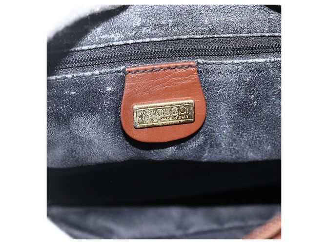 Borsa a mano GG Canvas Gucci Nera Oro 002 58 0159 Auth 175333 Nero D'oro - vista 15