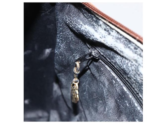 Borsa a mano GG Canvas Gucci Nera Oro 002 58 0159 Auth 175333 Nero D'oro - vista 19