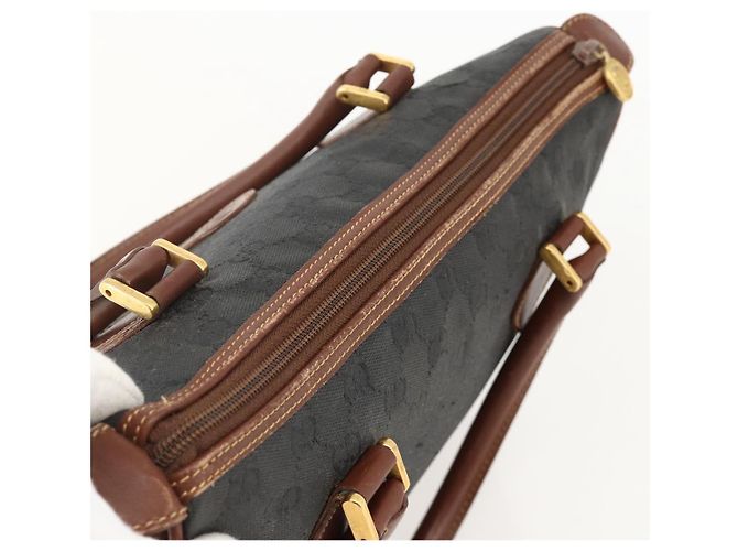Borsa a mano GG Canvas Gucci Nera Oro 002 58 0159 Auth 175333 Nero D'oro - vista 6