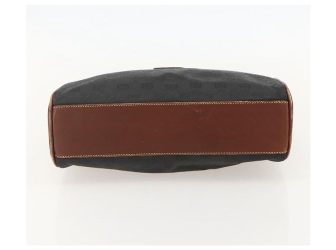 Borsa a mano GG Canvas Gucci Nera Oro 002 58 0159 Auth 175333 Nero D'oro - vista 9