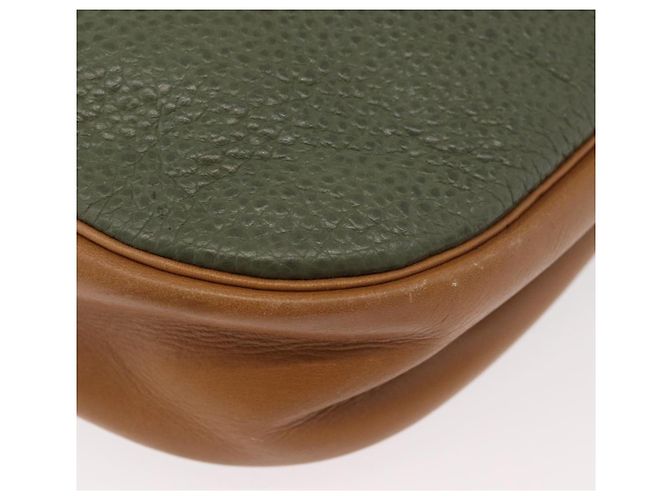 Borsa a Spalla Christian Dior in Pelle Verde Oro Auth BA12145 D'oro - vista 12