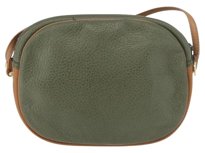 Borsa a Spalla Christian Dior in Pelle Verde Oro Auth BA12145 D'oro - vista 3