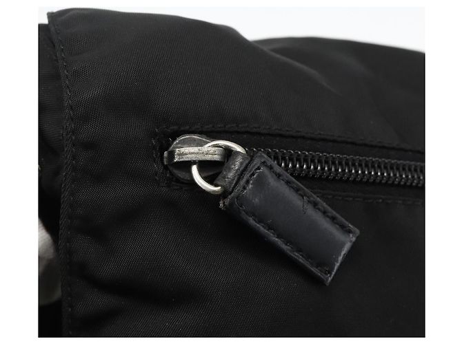 Borsa a Spalla PRADA Nylon Nero Argento Autentica 175302 - vista 20