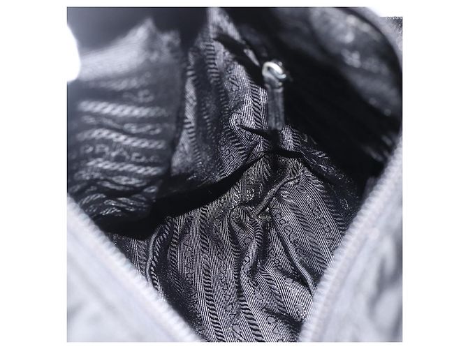 Borsa a Spalla PRADA Nylon Nero Argento Autentica 175302 - vista 25