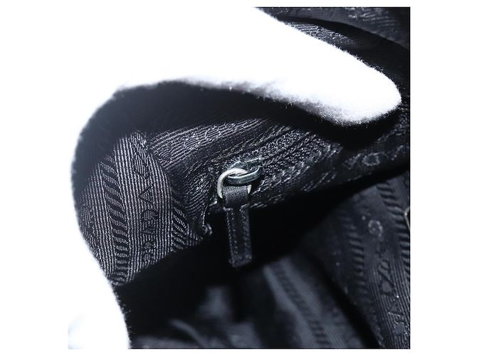Borsa a Spalla PRADA Nylon Nero Argento Autentica 175302 - vista 26