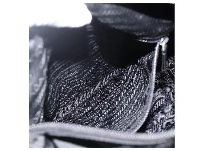 Borsa a Spalla PRADA Nylon Nero Argento Autentica 175302 - vista 27