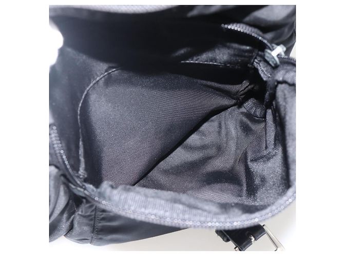 Borsa a Spalla PRADA Nylon Nero Argento Autentica 175302 - vista 28