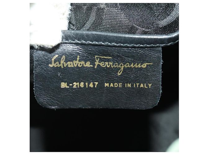 Zaino Gancini in suede verde e oro Salvatore Ferragamo Auth BAZ453 D'oro - vista 23