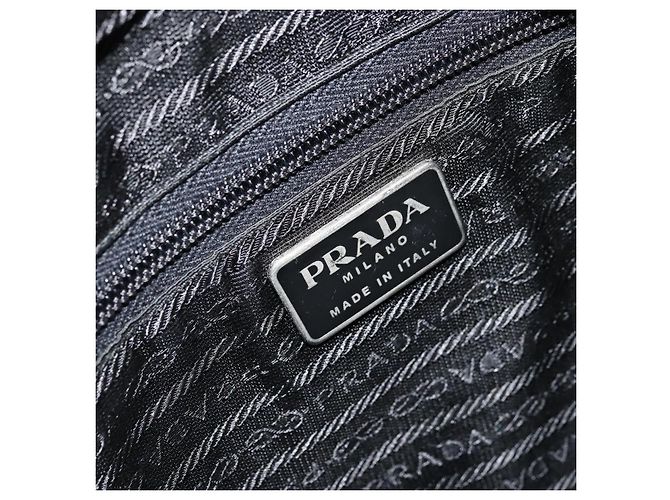 PRADA Nylon Tote Bag Grün Silber Auth 175705 - Ansicht 19