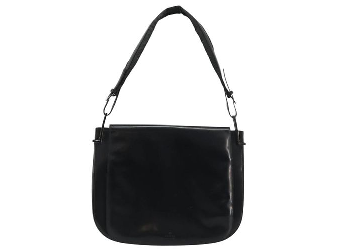 Sac à épaule en cuir noir et argent GUCCI 001 3195 Auth 176586 Argenté - vue 2