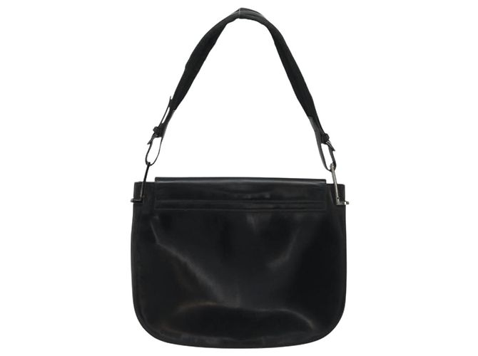 Sac à épaule en cuir noir et argent GUCCI 001 3195 Auth 176586 Argenté - vue 3