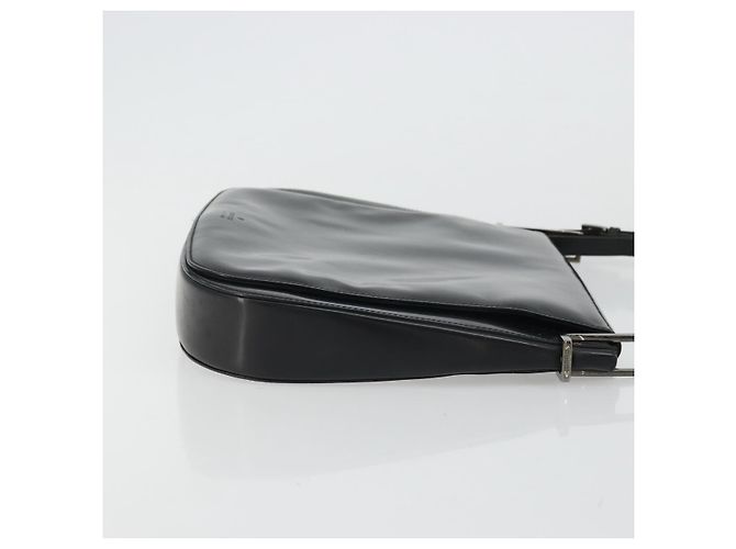 Sac à épaule en cuir noir et argent GUCCI 001 3195 Auth 176586 Argenté - vue 4