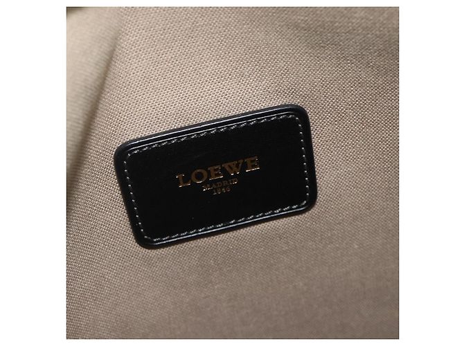 LOEWE Borsa a Spalla Anagram in Pelle PVC Grigia Oro Auth yk20256 Marrone D'oro - vista 19