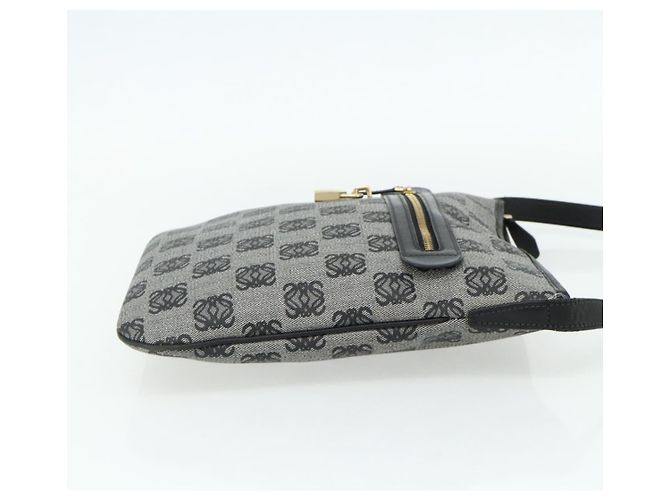 LOEWE Borsa a Spalla Anagram in Pelle PVC Grigia Oro Auth yk20256 Marrone D'oro - vista 4