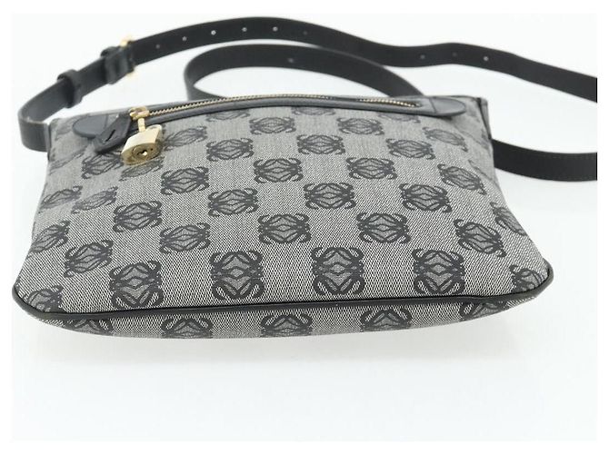 LOEWE Borsa a Spalla Anagram in Pelle PVC Grigia Oro Auth yk20256 Marrone D'oro - vista 5