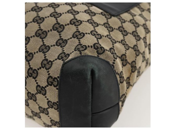 GUCCI GG Canvas Tote Bag Beige Silber 019 0401 Auth 175709 - Ansicht 10