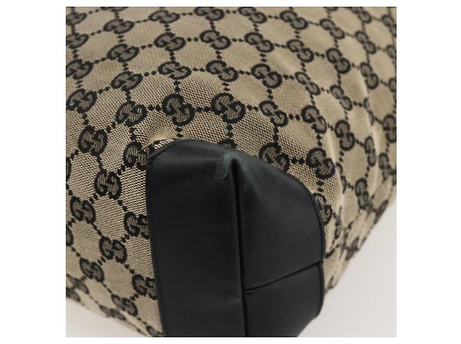 GUCCI GG Canvas Tote Bag Beige Silber 019 0401 Auth 175709 - Ansicht 12