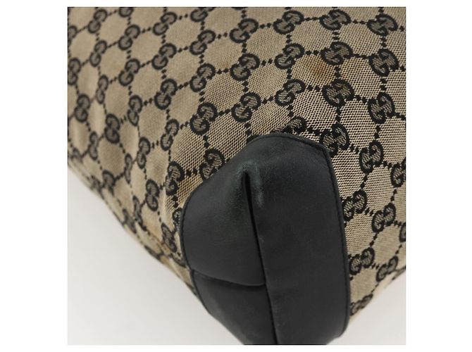 GUCCI GG Canvas Tote Bag Beige Silber 019 0401 Auth 175709 - Ansicht 13