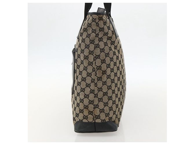 GUCCI GG Canvas Tote Bag Beige Silber 019 0401 Auth 175709 - Ansicht 5