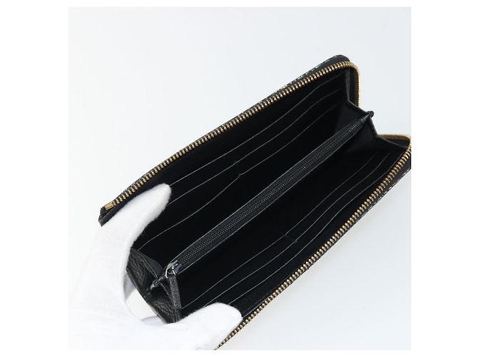 GUCCI Cartera Larga de Cuero Outlet Plata 332747 Auth YKZ1403A - vista 14