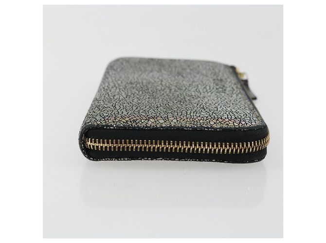 GUCCI Cartera Larga de Cuero Outlet Plata 332747 Auth YKZ1403A - vista 4