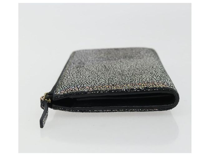 GUCCI Cartera Larga de Cuero Outlet Plata 332747 Auth YKZ1403A - vista 5